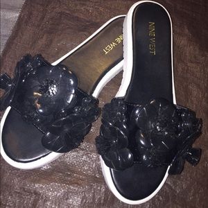 Nine West Womens Relly Open Toe Casual Sandals